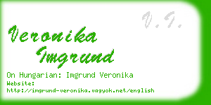 veronika imgrund business card